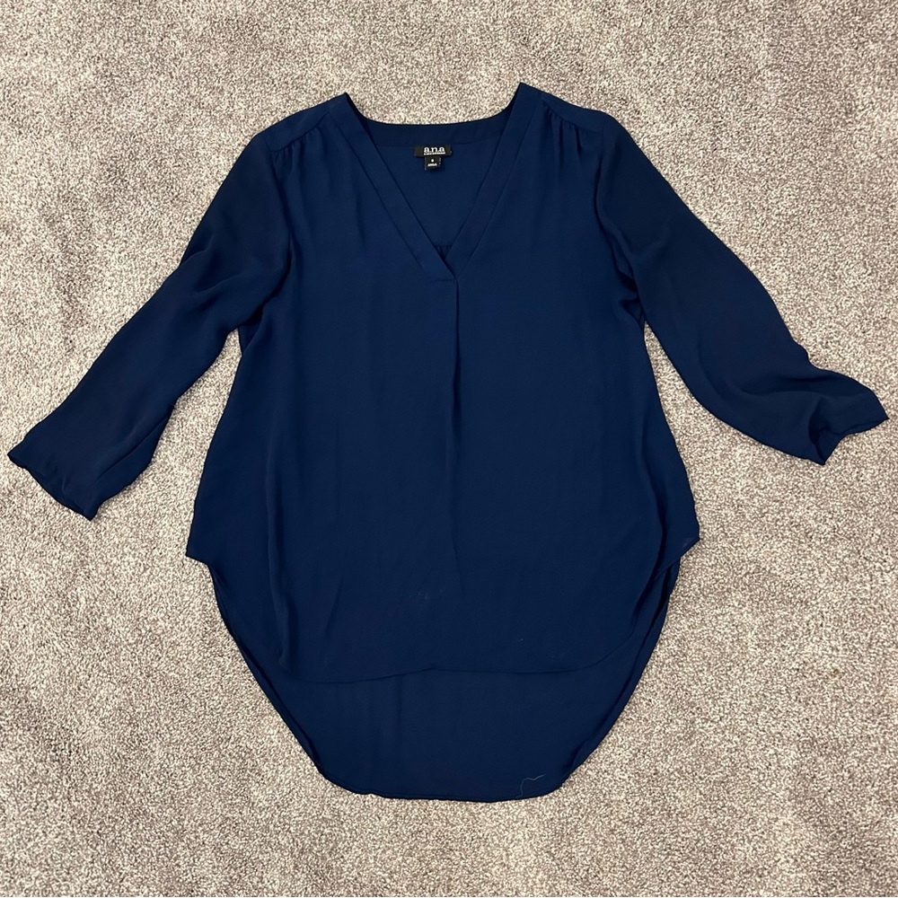 Navy blue blouse